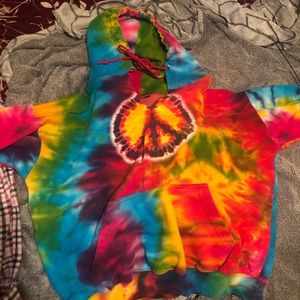 Happy Trails Tie Dye Hoodie!